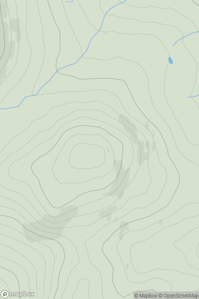 Thumbnail image for Carn Dearg Beag [Glen Albyn and the Monadh Liath] showing contour plot for surrounding peak